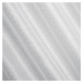 Dekorační vzorovaná záclona s řasící páskou se zadním tunýlkem PAULA bílá/stříbrná 300x250 cm My