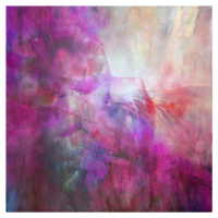 Ilustrace drifting - composition in purple, Annette Schmucker, (40 x 40 cm)