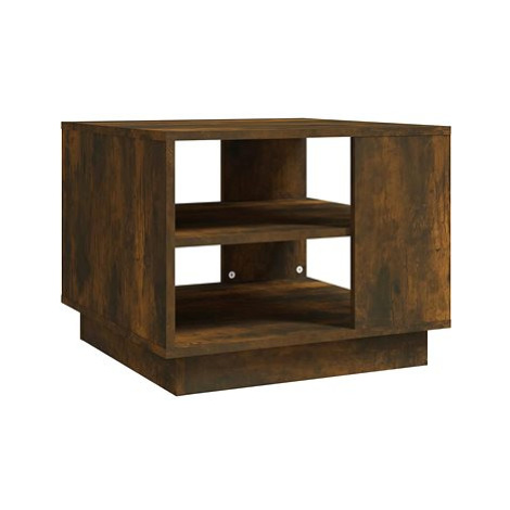 SHUMEE Konferenční stolek kouřový dub 55 × 55 × 43 cm dřevotříska, 813086