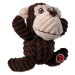 Dog Fantasy Hračka Safari opice s uzlem pískací 18 cm