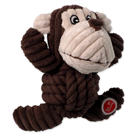 Dog Fantasy Hračka Safari opice s uzlem pískací 18 cm