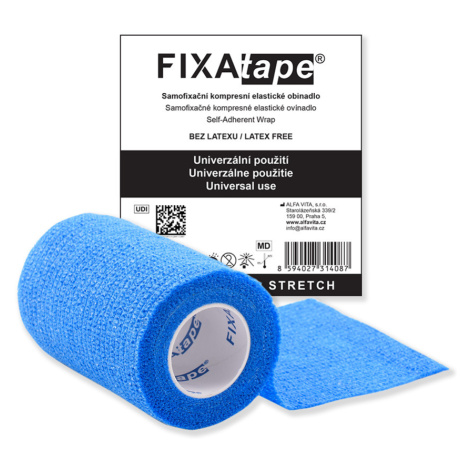 FIXAtape STRETCH 7,5 x 450 cm samofixační elastické obinadlo modré
