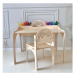 Myminihome Dětský stolek RAINBOW s pastelkovníky + židle Zvolte barvu: Šedá