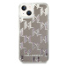 Karl Lagerfeld KLHCP14MLMNMS hard silikonové pouzdro iPhone 14 PLUS 6.7" silver Liquid Glitter M