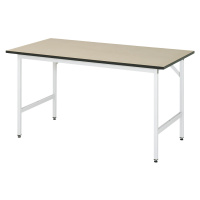 RAU Pracovní stůl, výškově přestavitelný, 800 - 850 mm, deska z MDF, š x h 1500 x 800 mm, světle