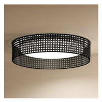 - LED Stropní svítidlo ROLLER RATTAN LED/24W/230V pr. 45 cm černá