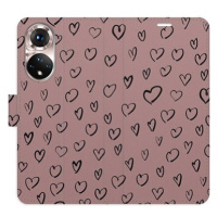 iSaprio Flip pouzdro Heart Dark 02 pro Honor 50 / Nova 9