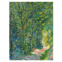 Obrazová reprodukce A path in the woods, Vincent van Gogh, 30 × 40 cm