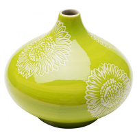 KARE Design Porcelánová váza Big Bloom - zelená, 21cm
