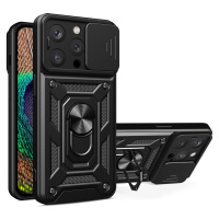 Hybrid Armor Camshield iPhone 14 Pro obrněné pouzdro s krytem fotoaparátu černé