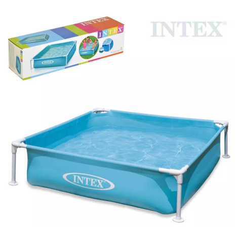 INTEX Baby bazén dětský čtvercový s rámem 122x30cm nadzemní samonosný 57173 Bino