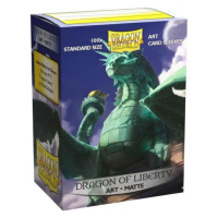 Obaly na karty Dragon Shield Matte Art Sleeves - Dragon of Liberty – 100 ks