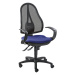 Topstar Kancelářská otočná židle OPEN POINT SY, bez područek, černé síťové opěradlo, potah modrý