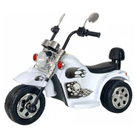 mamido Dětská elektrická motorka Hot Chopper bílá