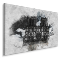 Plátno Katedrála Notre Dame, Paříž I. Varianta: 100x70