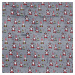 Tmavě šedá vánoční mikroplyšová deka CANDY CANE Rozměr: 200 x 220 cm
