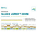 BEDTON MAMBO MEMORY KOMBI  200x200x24 ALOE VERA podšitý rounem