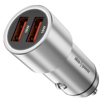 AlzaPower Car Charger X520 Fast Charge 18W stříbrná