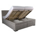 Čalouněná postel Rory 180x200, šedá, včetně matrace