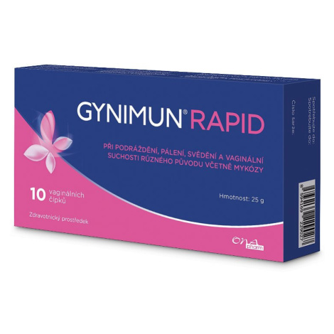 Gynimun Rapid 10 Vaginálních čípků