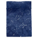 Tmavě modrý bavlněný prošívaný přehoz 240x260 cm Cosmos – Blanc