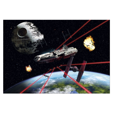 KOMR 984-8 Obrazová fototapeta Komar Star Wars Millennium Falcon, velikost 368 x 254 cm