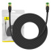 Kabel Baseus Braided network cable cat.8 Ethernet RJ45, 40Gbps, 5m (black)