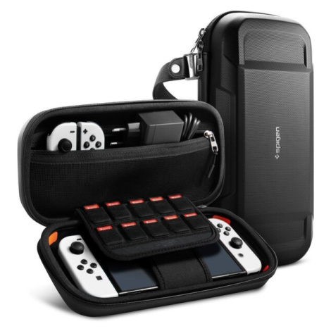 Spigen Rugged Armor Pro Pouch ochranné pouzdro pro Nintendo Switch/Switch OLED černé