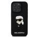 Karl Lagerfeld 3D Rubber Ikonik Zadní Kryt pro iPhone 16 Pro Max Black