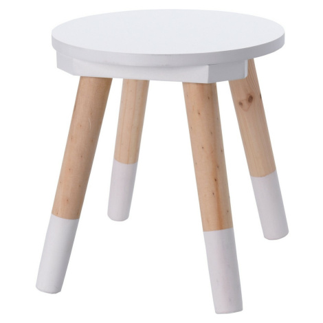 Dětská dřevěná stolička Kid´s collection bílá, , 24 x 26 cm