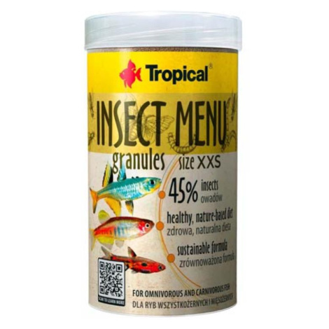 Tropical Insect Menu Granules Size XXS 1000ml/640g krmivo pro ryby s vysokým obsahem hmy