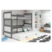 BMS Dětská patrová postel s přistýlkou RICO 3 | šedá 80 x 190 cm Barva: Bílá