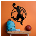 Dárek pro basketbalistu - Dřevěná nálepka