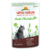 Almo Nature Holistic Anti Hairball - 24 x 70 g s hovězím