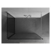 MEXEN/S Kioto Sprchová zástěna WALK-IN 130 x 80 cm, černý vzor, chrom 800-130-212-01-70-080
