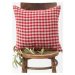 Lněný povlak na polštář 40x40 cm Red Gingham – Linen Tales