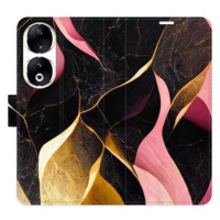 iSaprio Flip pouzdro Gold Pink Marble 02 pro Honor 90 5G