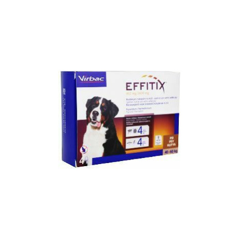 Effitix pro psy Spot-on XL (40-60 kg )4 pipety 2 + 1 zdarma Virbac