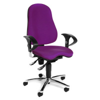 Topstar Kancelářská otočná židle SITNESS 10, s přestavitelnými područkami, fialová