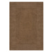 Flair Rugs koberce Kusový ručně tkaný koberec Tuscany Textured Wool Border Brown - 200x290 cm