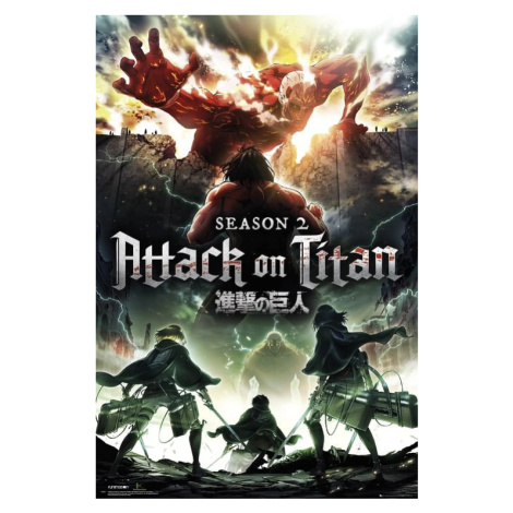 Plakát Attack on Titan: Season 2 - Key Art ABY STYLE