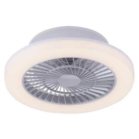 Designový stropní ventilátor šedý vč. LED - Maki Paul Neuhaus