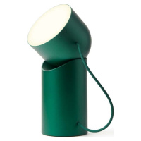 Tmavě zelená LED stolní lampa (výška 14 cm) Orbe – Lexon