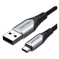 Vention Reversible USB 2.0 to Micro USB Cable 1m Gray Aluminum Alloy Type