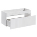 ArtCom Koupelnová skříňka s umyvadlem a deskou ICONIC White DU100/1 | 100 cm