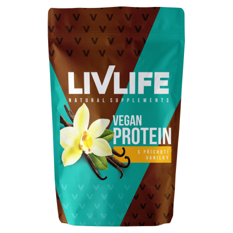 LIVLIFE Vegan protein s příchutí vanilky 490 g
