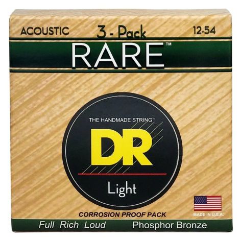 DR Strings RPM-12 Rare 3-Pack Struny pro akustickou kytaru