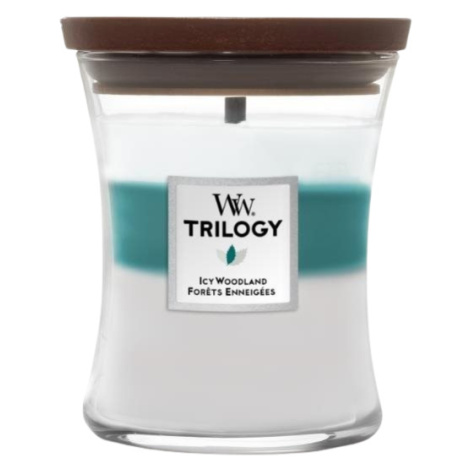 WOODWICK Trilogy vonná svíčka střední, Icy woodland 275 g