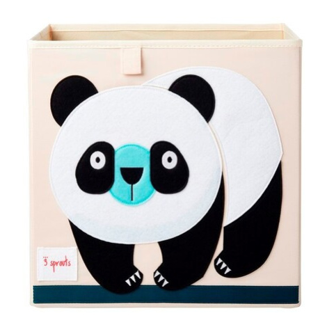 3 SPROUTS - Úložný box Panda Black