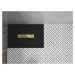 MEXEN/S Toro obdélníková sprchová vanička SMC 110 x 70, černá, mřížka zlatá 43707011-G